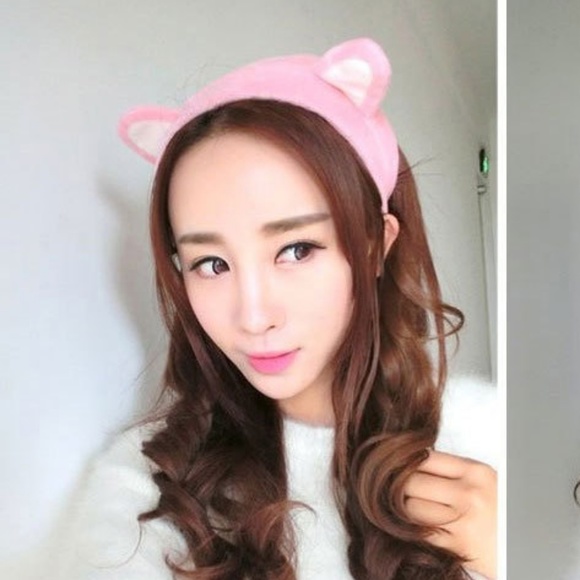 Pink Cat Ear Soft Headband - Picture 3 of 7